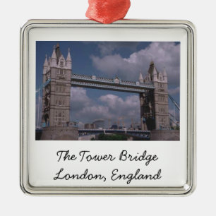 London-Weihnachtsverzierung Silbernes Ornament