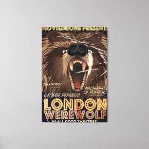 London-Werwolf-Vintage-Filmplakat Leinwanddruck
