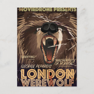 London-Werwolf-Vintage-Filmplakat Postkarte
