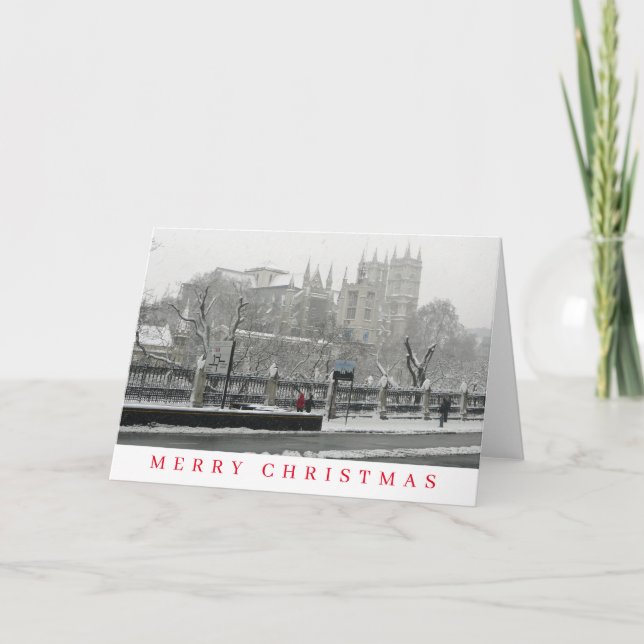London Westminster Abbey voir la carte de Noël (Devant)