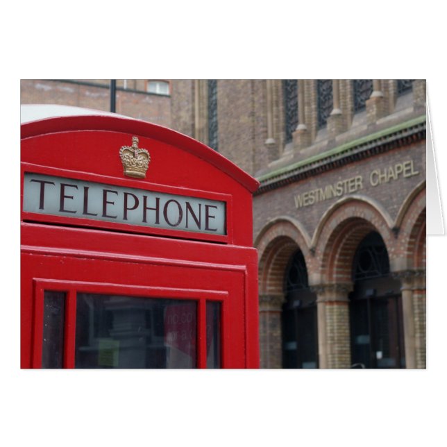 London - Westminster Kapelle - Telefonkarte (Vorderseite (Horizontal))
