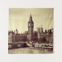 London Westminster mit Big Ben und Bridge. alt, lo