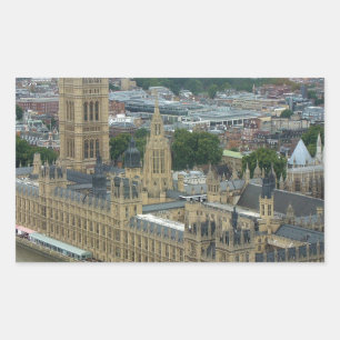 London Westminster Rechteckiger Aufkleber