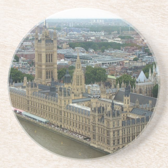 London Westminster Sandstein Untersetzer (Vorne)