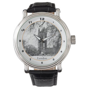 London Winter, Westminster Palace/Großbritannien Armbanduhr