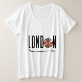London Women Plus Size T - Shirt