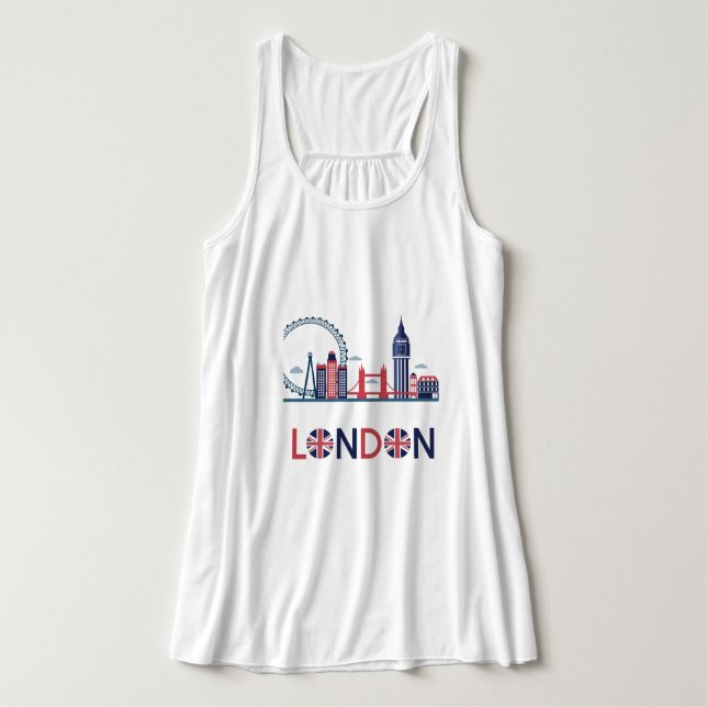 London Womens Tank Top (Design Vorderseite)