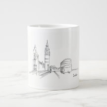 London Zeichne Simple Black and White