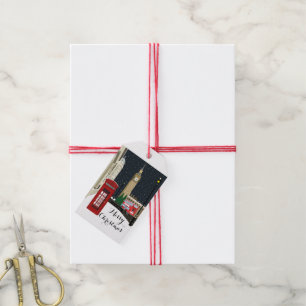 London zu Weihnachten Geschenktasten Geschenkanhänger