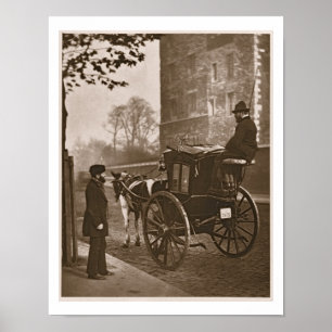 LondonCabmen, "vom Straßen-Leben in London", 1877- Poster