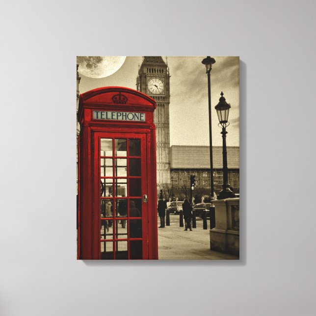 Londoner Anruf Leinwanddruck (Vorderseite)