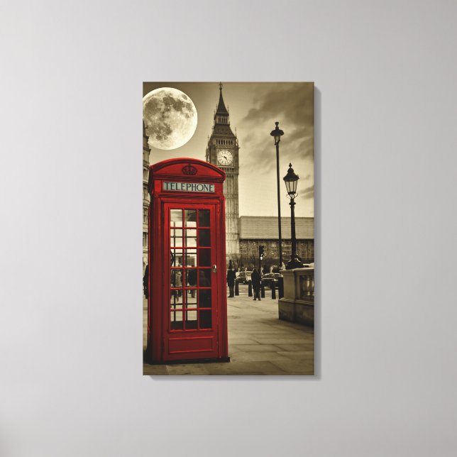 Londoner Anruf Leinwanddruck (Vorderseite)