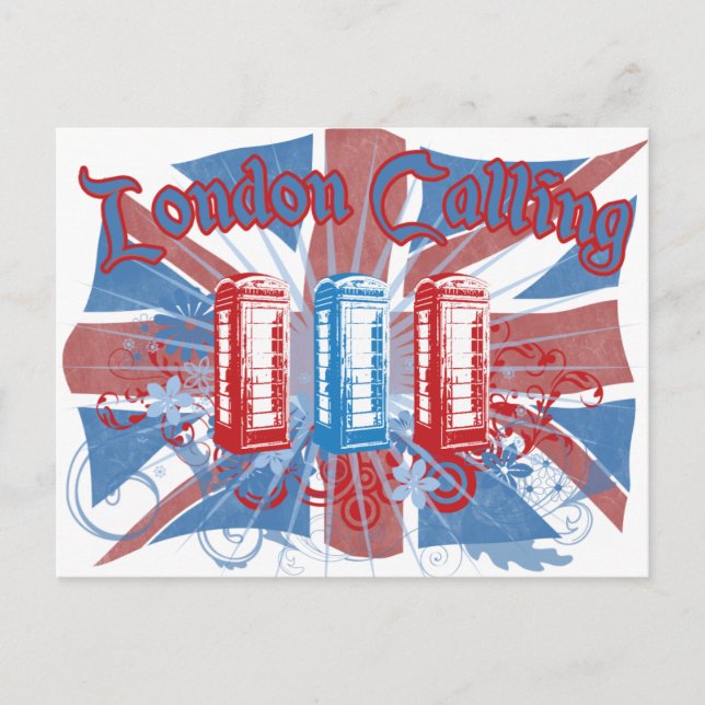 Londoner Anruf Postkarte (Vorderseite)