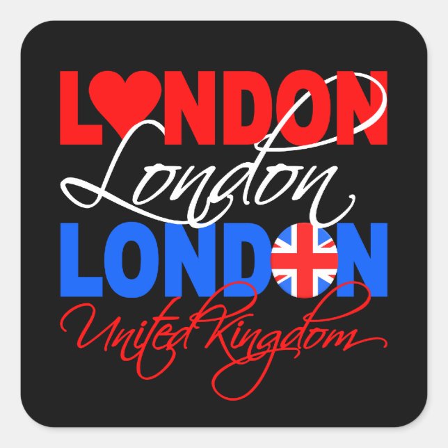 Londoner Aufkleber (Vorderseite)