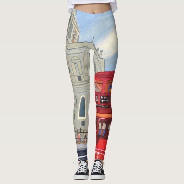 Londoner Bus-Leggings Leggings (Vorderseite)
