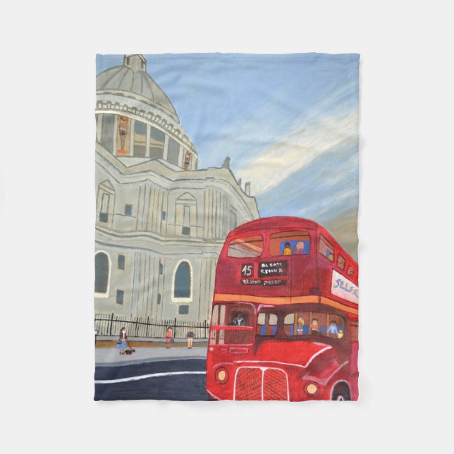 Londoner Busdecke Fleece (Vorderseite)
