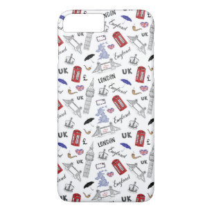Londoner City-Doodles-Muster Case-Mate iPhone Hülle