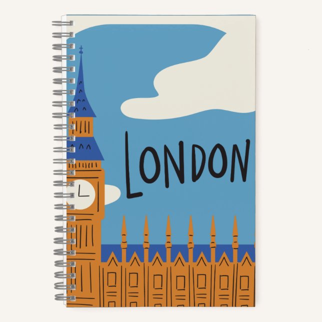 Londoner City-Notebook Notizbuch (Vorderseite)