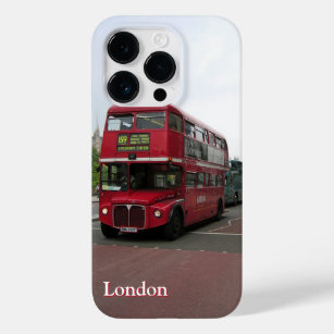 Londoner Doppeldecker-Bus mit Name Case-Mate iPhone 14 Pro Hülle