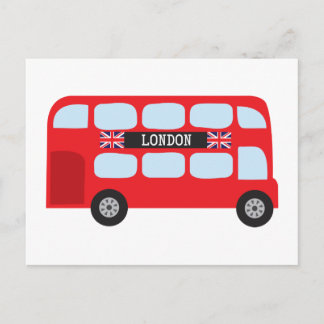Londoner Doppeldeckerbus Postkarte