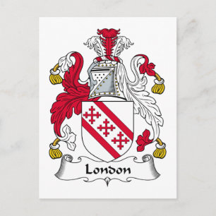Londoner Familienwappen Postkarte