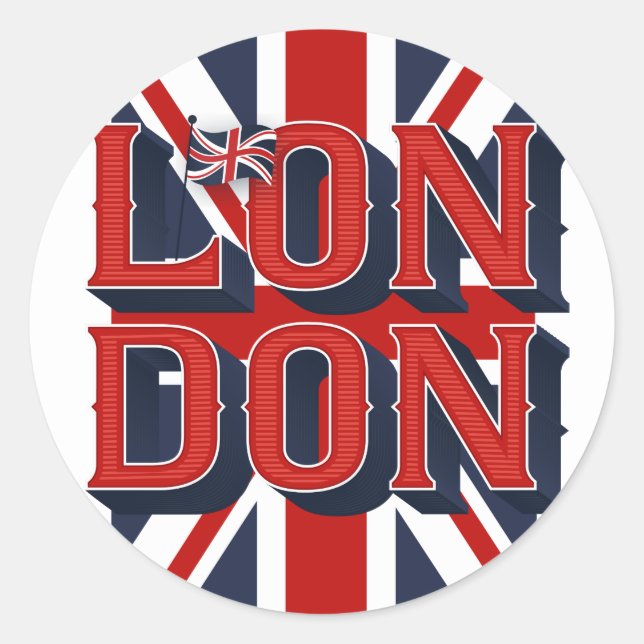 Londoner Flagge / Stickers (Vorderseite)