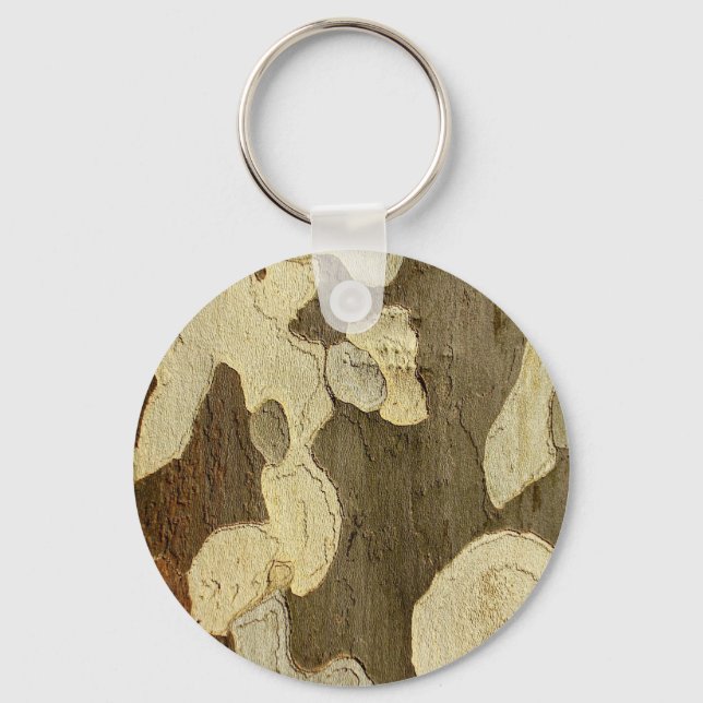 Londoner Flugzeug Tree Bark Key Ring Schlüsselanhänger (Vorderseite)