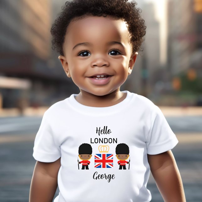 Londoner Garden Dark Skin Name Kinderkind T - Shir Kleinkind T-shirt (London Guards Dark Skin Name Toddler T-Shirt)