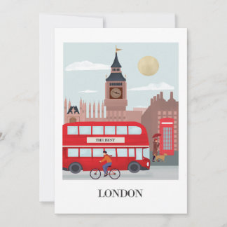 Londoner Grußkarte Feiertagskarte