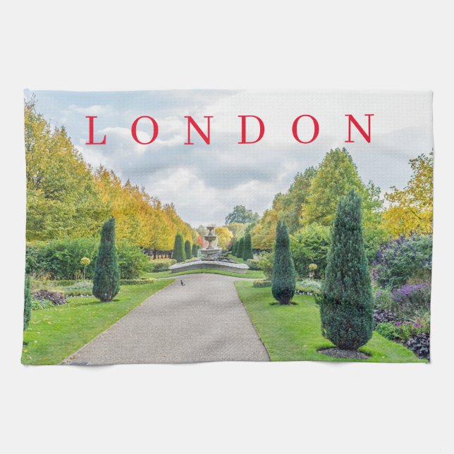 Londoner Regent's Park Teetuch Geschirrtuch (Horizontal)