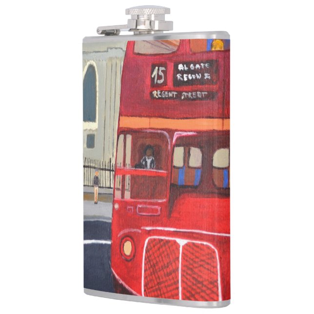 Londoner Roter Bus  Flachmann (Links)
