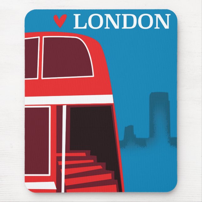 Londoner Roter Bus Mousepad (Vorne)