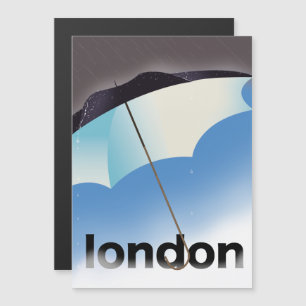 Londoner Schirmplakat Magnetkarte