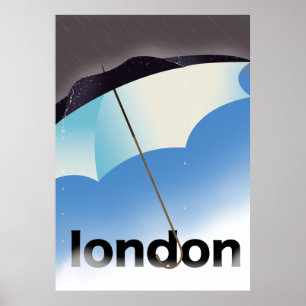 Londoner Schirmplakat Poster