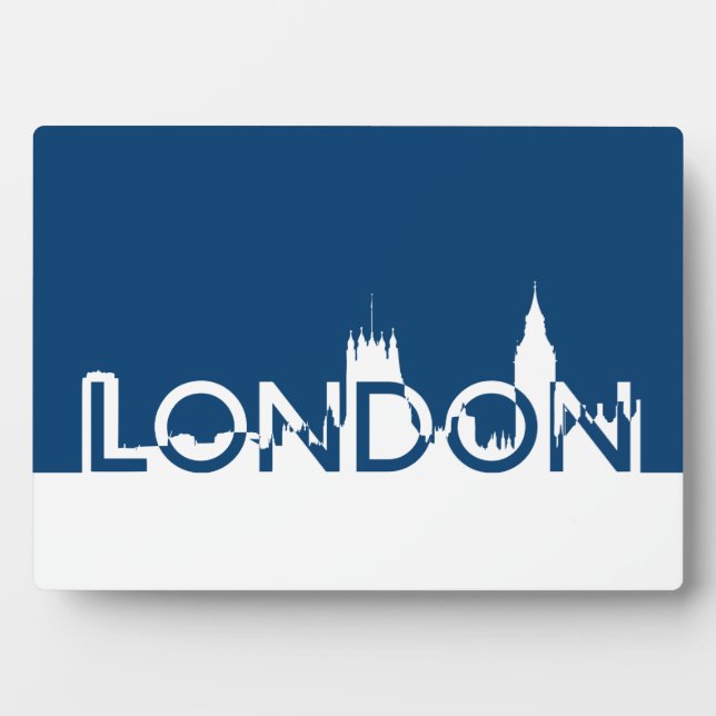 Londoner Silhouette Fotoplatte (Vorderseite)