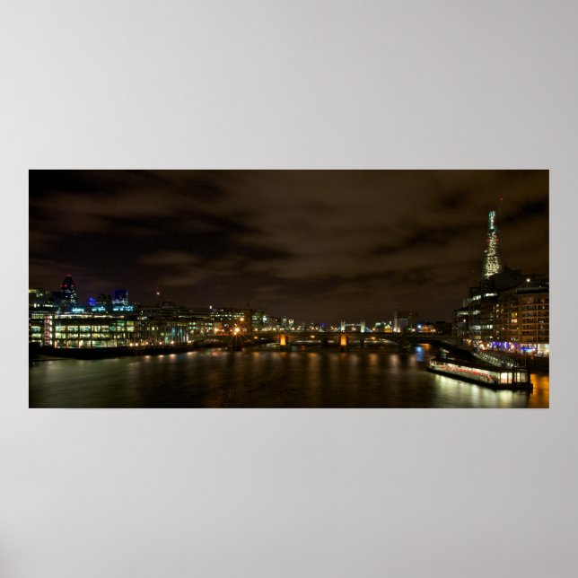 Londoner Skyline mit Shard Poster (Vorne)