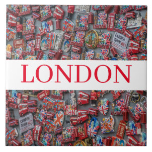 Londoner Souvenirs Keramik Foto Fliese