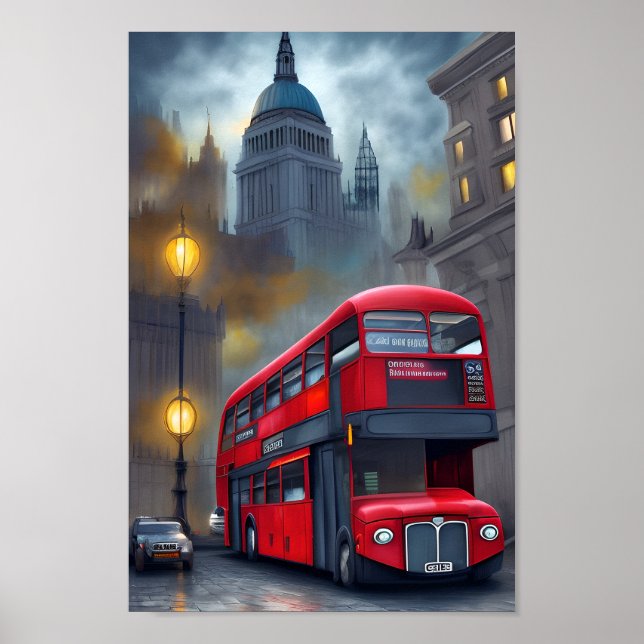 Londoner Stadtbus Poster (Vorne)