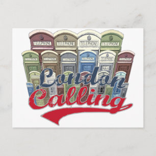 Londoner T - Shirt Postkarte