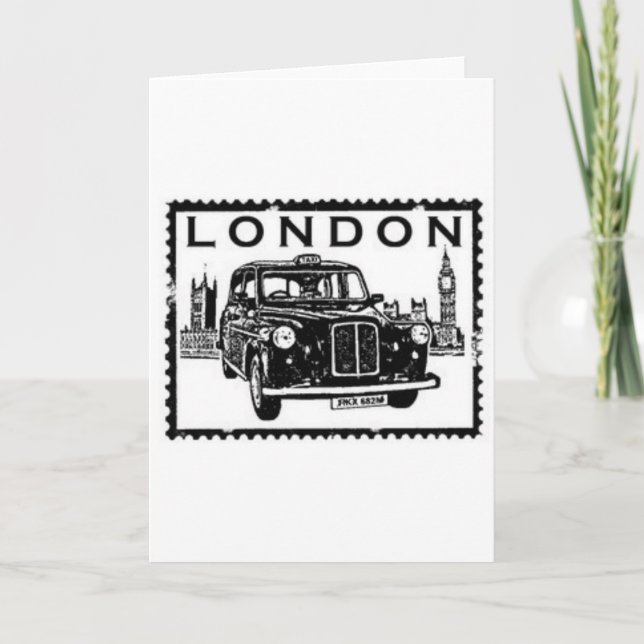 Londoner Taxi Karte (Vorderseite)