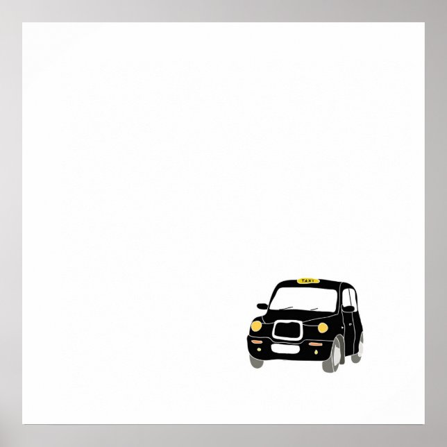 Londoner Taxi Poster (Vorne)