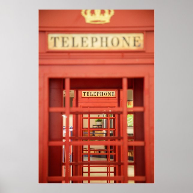 Londoner Telefonkabine Poster (Vorne)