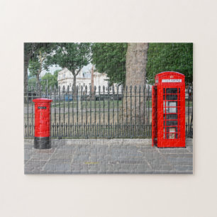 Londoner Telefonkabine und Postbox
