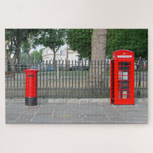 Londoner Telefonkabine und Postbox