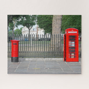 Londoner Telefonkabine und Postbox