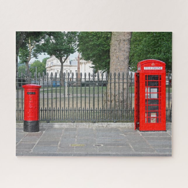 Londoner Telefonkabine und Postbox (Horizontal)