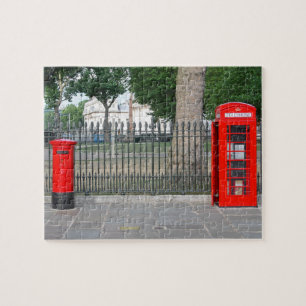 Londoner Telefonkabine und Postbox
