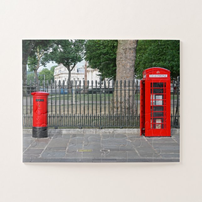 Londoner Telefonkabine und Postbox (Horizontal)