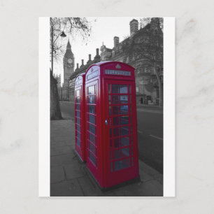 Londoner Telefonzelle Postkarte