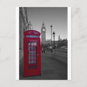Londoner Telefonzelle Postkarte